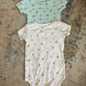 Carters 18 month floral onesie set.